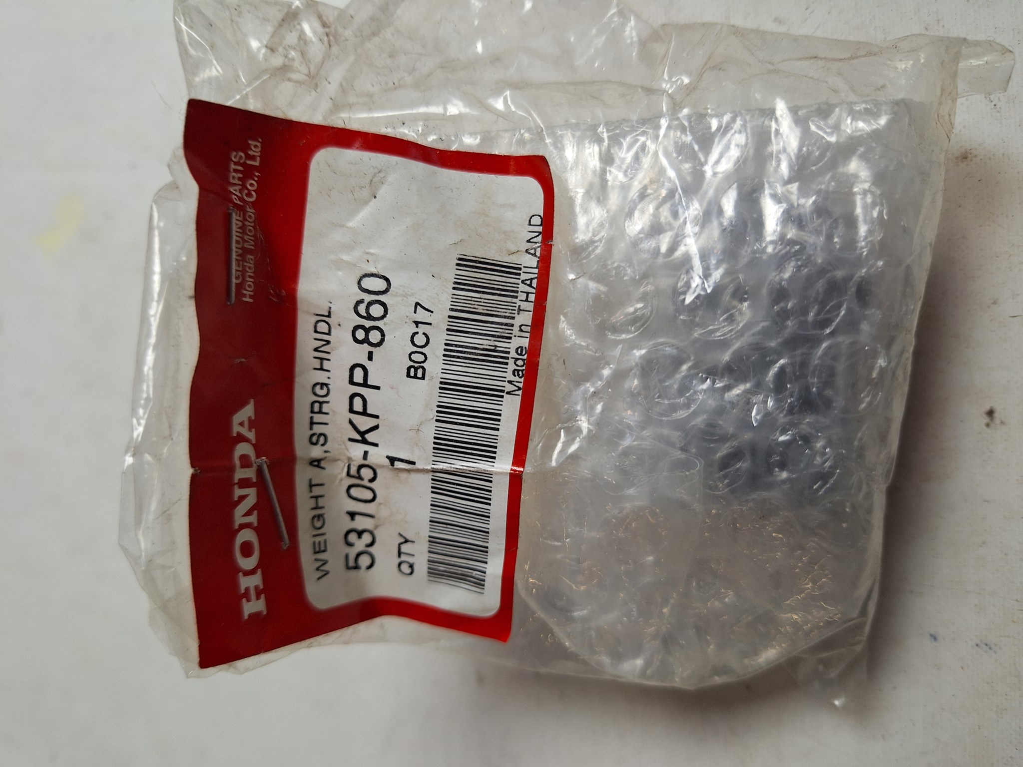 Picture of GEWICHT A, LENKER  53105-KPP-860  CBR125R